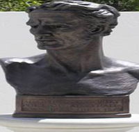 Adam Lindsay Gordon Bronze Bust - Lightning Ridge Tourism
