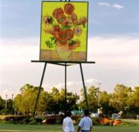 Van Gogh Sunflower Painting - Lightning Ridge Tourism