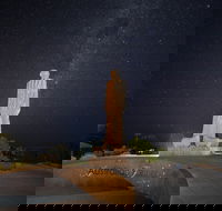 The Australian Farmer Granite Sculpture - Lightning Ridge Tourism