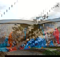 Willans Hill Water Tower Mural - Lightning Ridge Tourism
