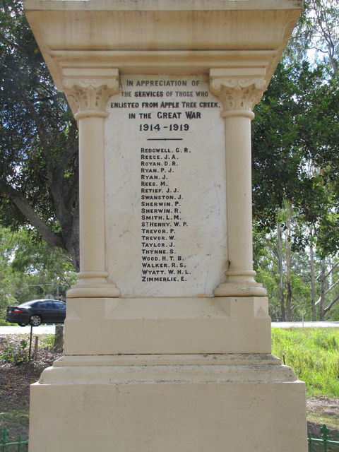 Apple Tree Creek War Memorial - Lightning Ridge Tourism 1