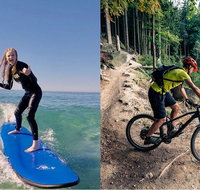 Surf Lesson eMtn Bike local brewery  one epic day tour - Lightning Ridge Tourism